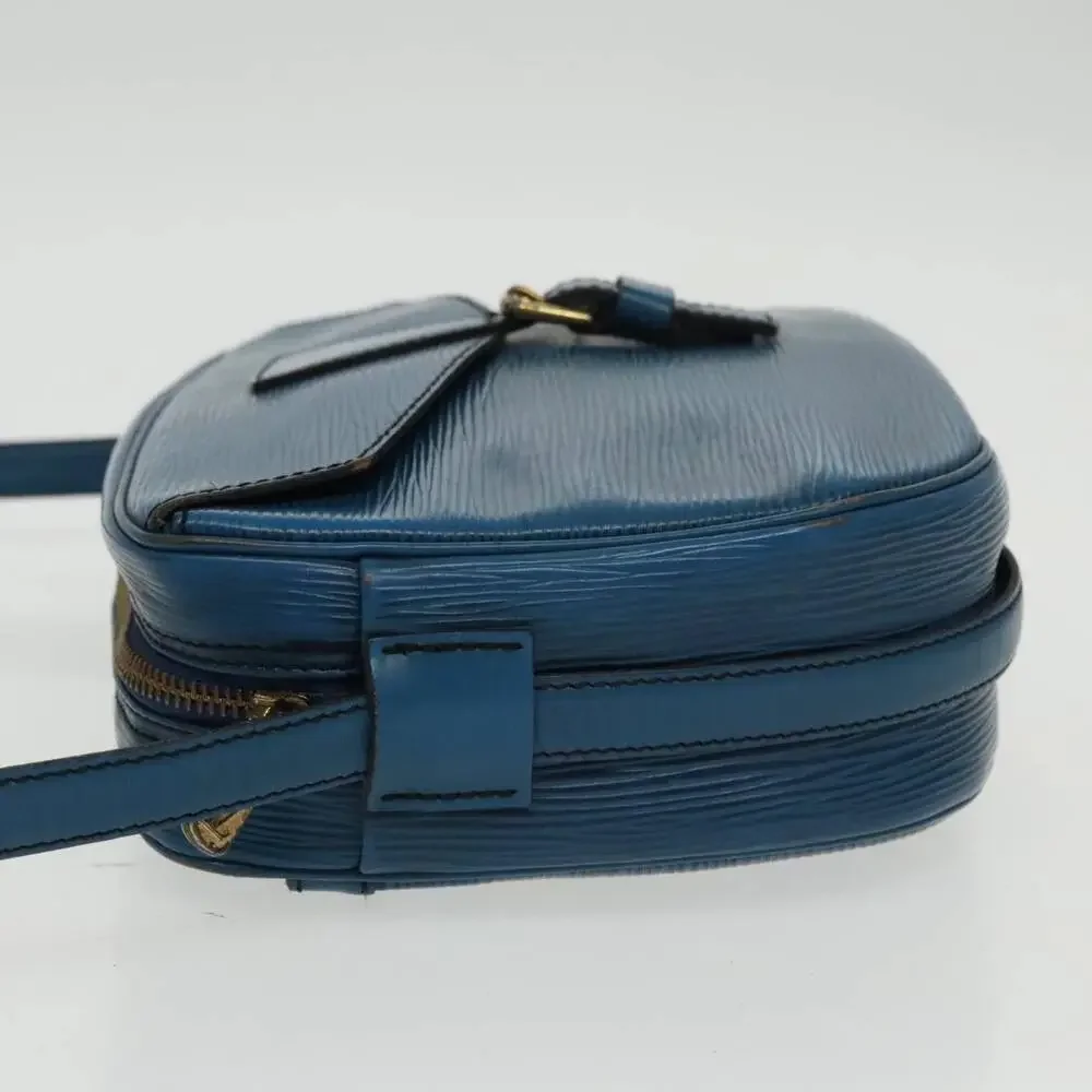 LOUIS VUITTON Epi June Feuille Shoulder Bag Blue M52155